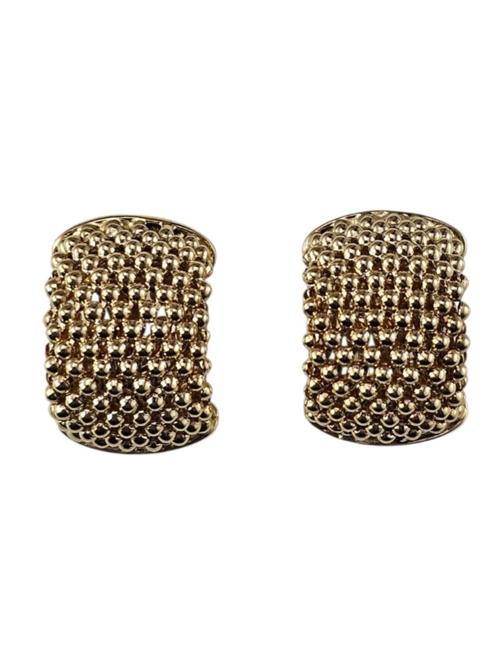 Roberto Coin 18K Yellow Gold Yellow Gold Mesh Omega Back Earrings #25411